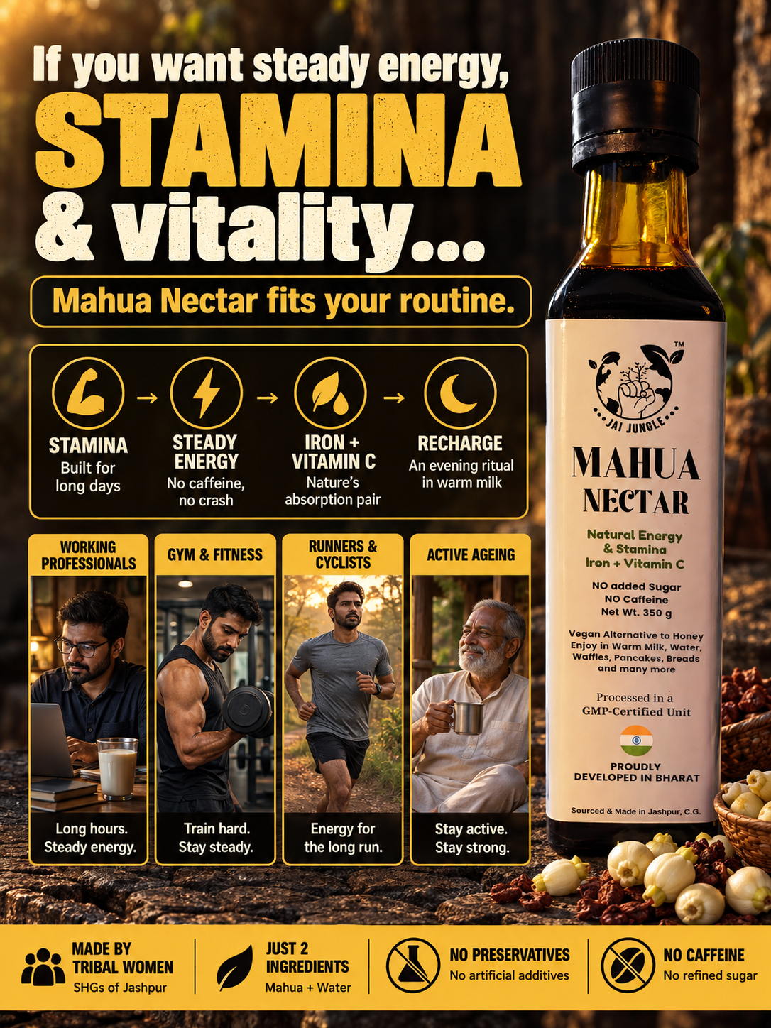 Mahua Nectar | Natural Energy & Stamina Concentrate | 350g