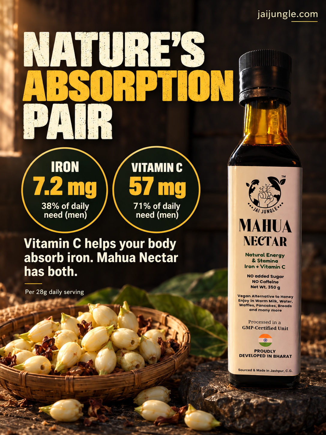Mahua Nectar | Natural Energy & Stamina Concentrate | 350g