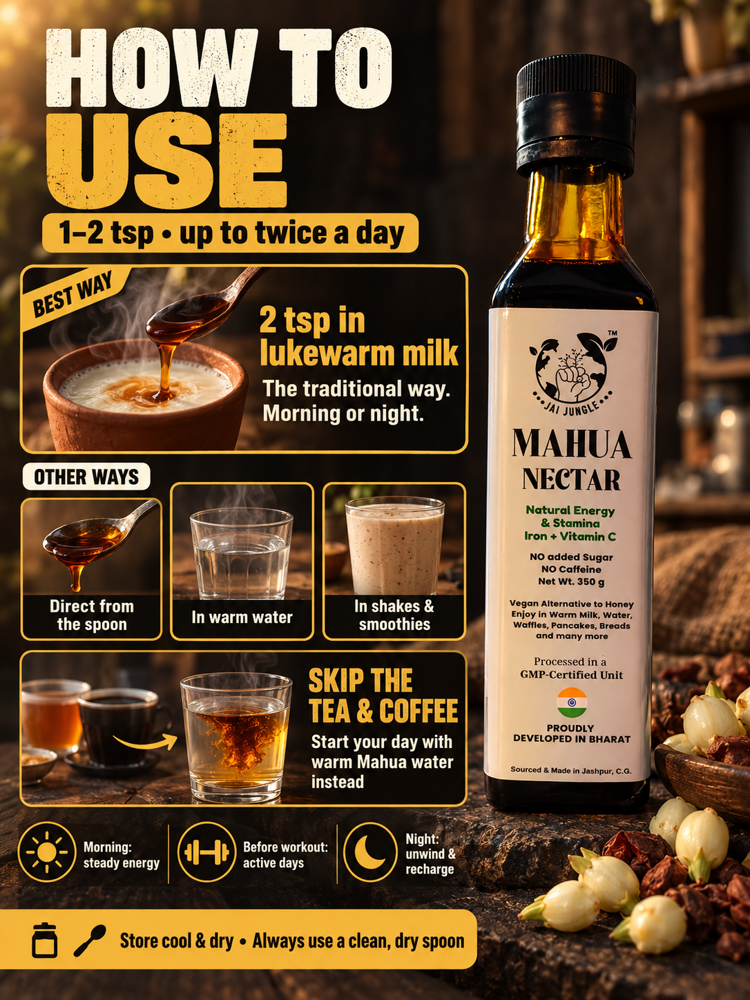 Mahua Nectar | Natural Energy & Stamina Concentrate | 350g