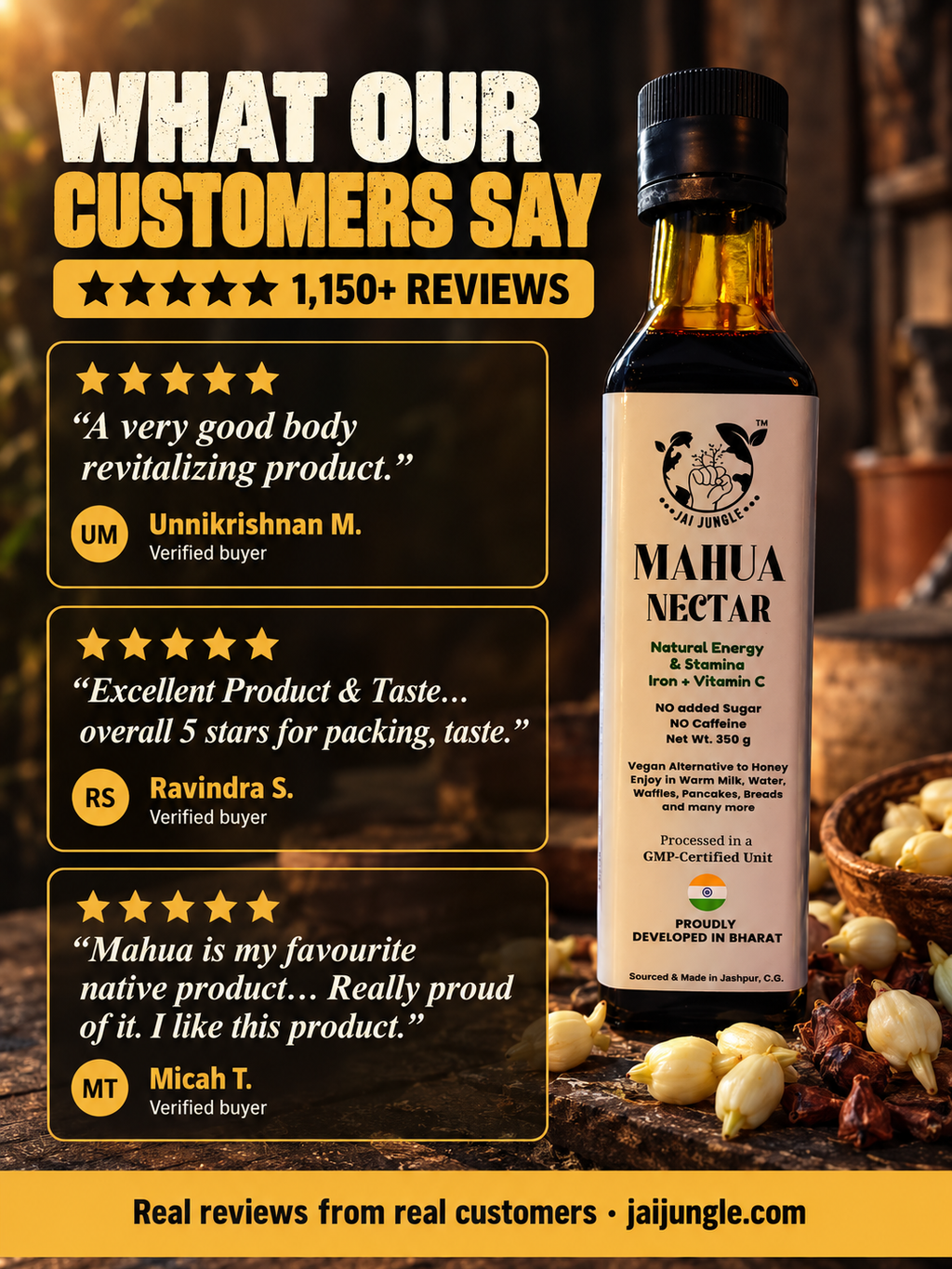 Mahua Nectar | Natural Energy & Stamina Concentrate | 350g
