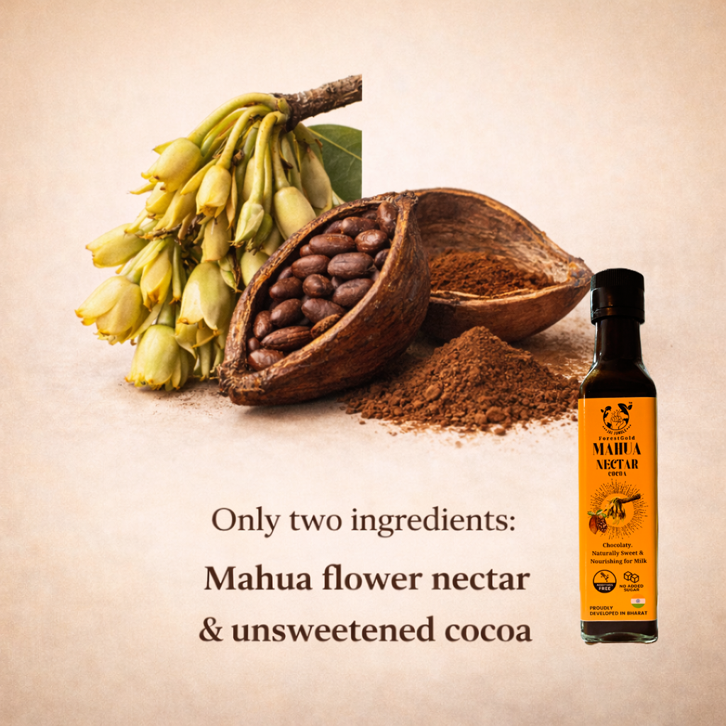 Mahua Nectar Cocoa : No Added Sugar Chocolaty Milk Mix