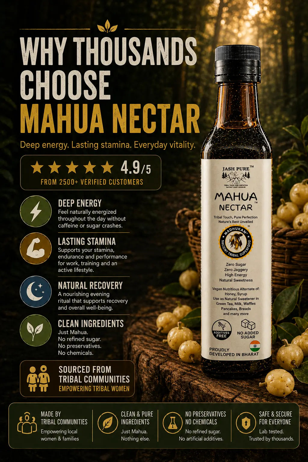 Mahua Nectar | Natural Energy & Stamina Concentrate | 350g