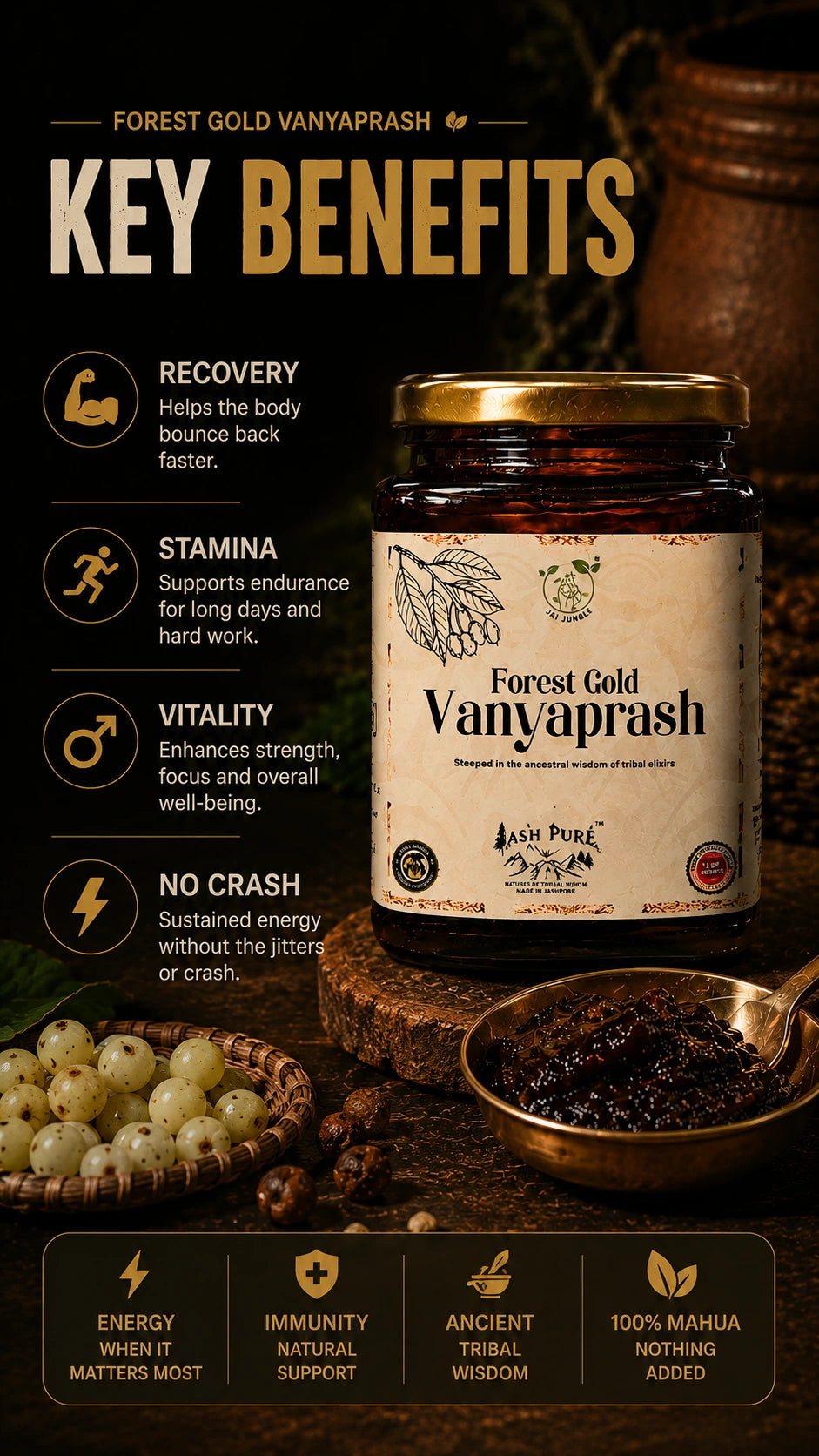 ForestGold Vanyaprash™ | 100% Mahua Night Recovery Food