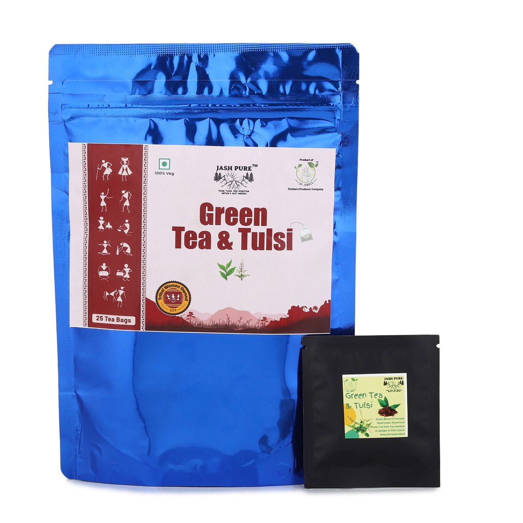 Green Tea Tulsi Tea Bags (25 Tea Bags)