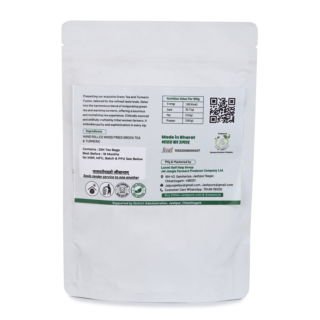 Green Tea Turmeric Tea Bags (25 Tea Bags)