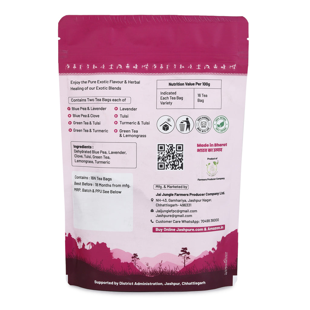 Exotic Series Tea & Infusion Gift Pack (16 Tea Bags)