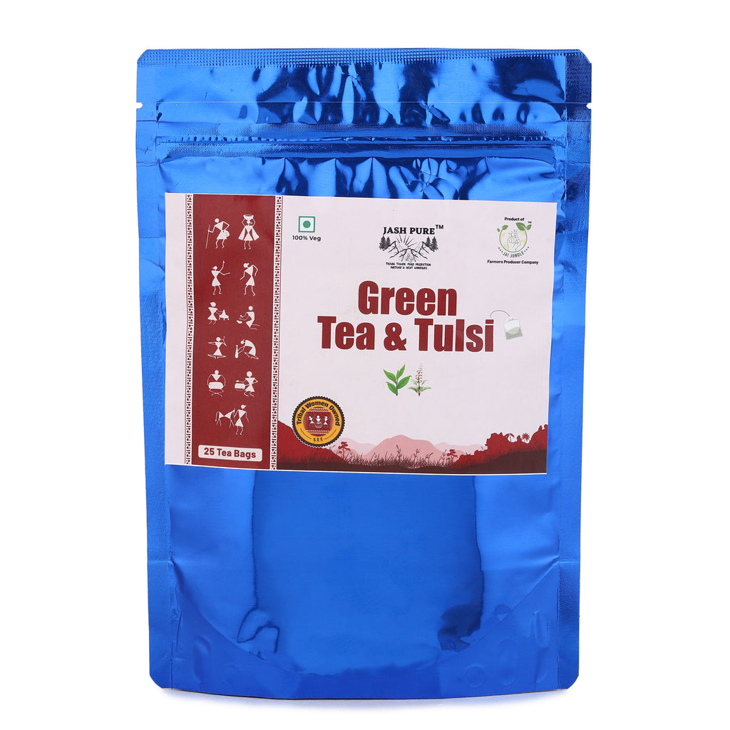 Green Tea Tulsi Tea Bags (25 Tea Bags)