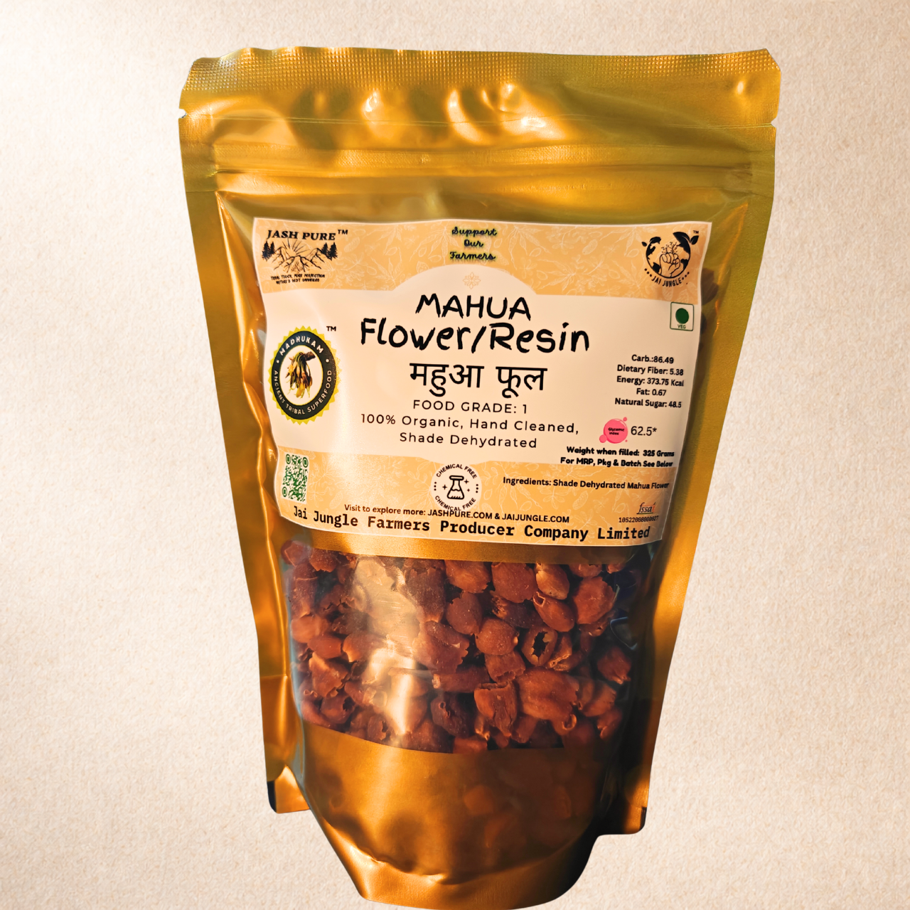 Food-Grade Mahua Flower (Stamen-Removed, Ready to Eat/Cook)