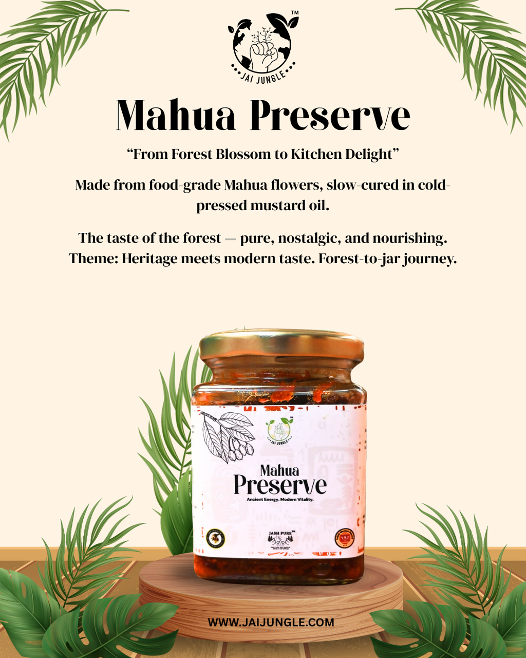 Mahua Preserve • Traditional Mahua Preserve from Forest Flowers