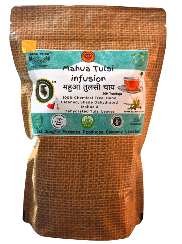 Mahua Tulsi Infusion • Caffeine-Free Herbal Infusion (20 Infusion Bags)