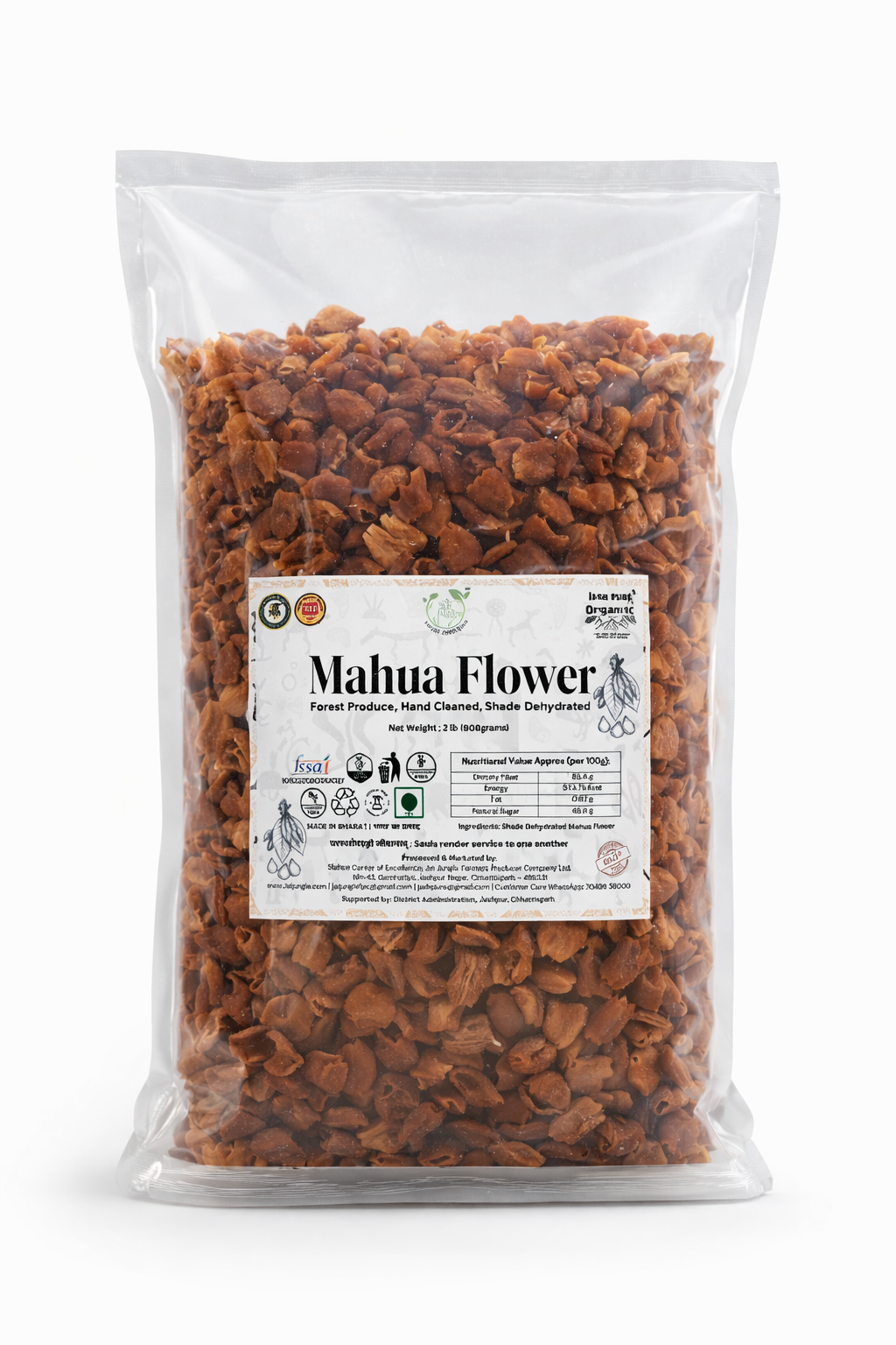 Food-Grade Mahua Flower (Stamen-Removed, Ready to Eat/Cook)