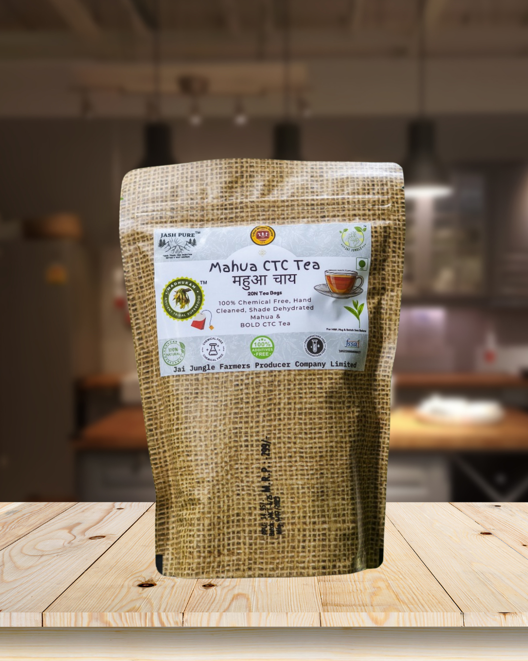 Mahua Infusion Combo –  Mahua Infusion, Lemongrass, CTC, Turmeric, Tulsi (Free Mahua Makhana Ladoo + Free Shipping)