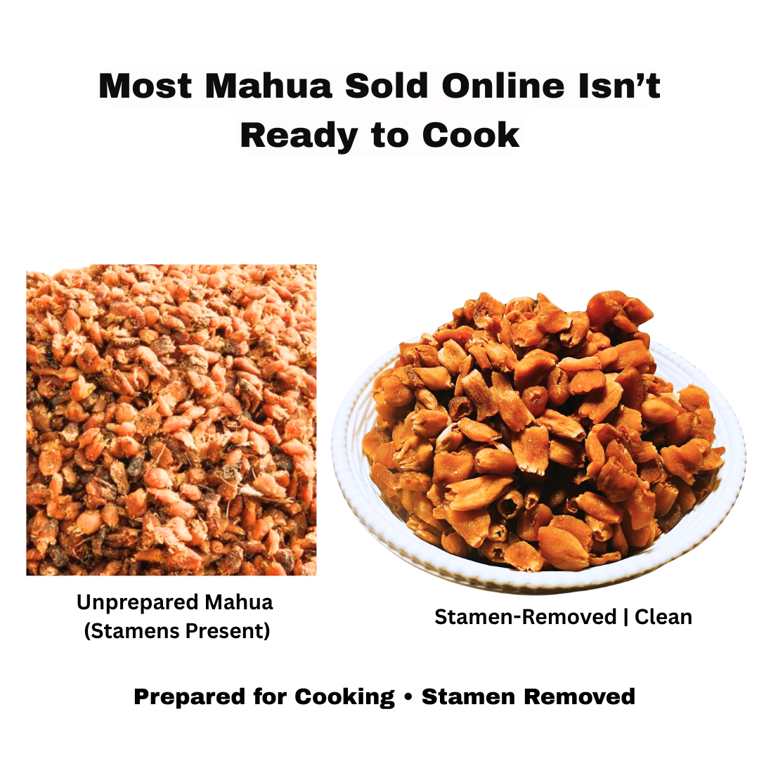 Food-Grade Mahua Flower (Stamen-Removed, Ready to Eat/Cook)