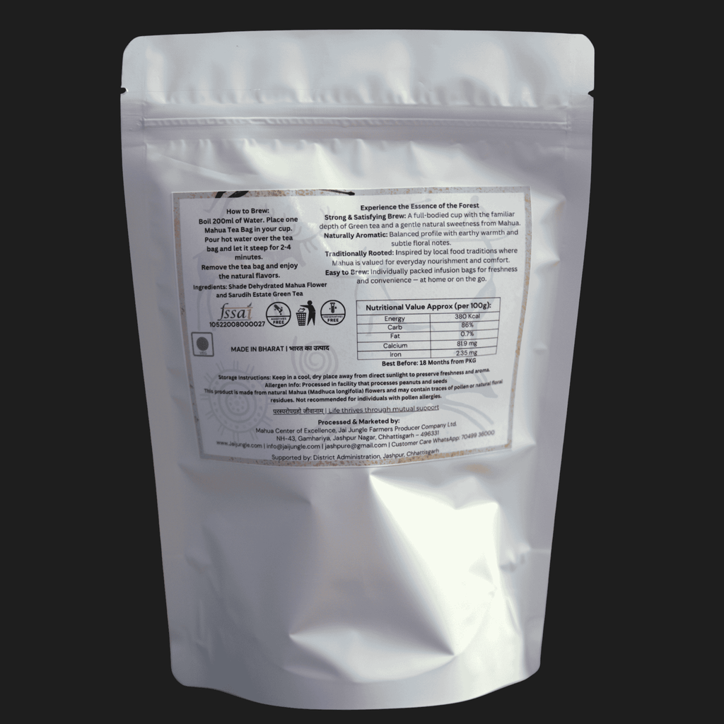 Mahua Green Tea • Green Tea with Mahua Flowers (20 Tea Bags)