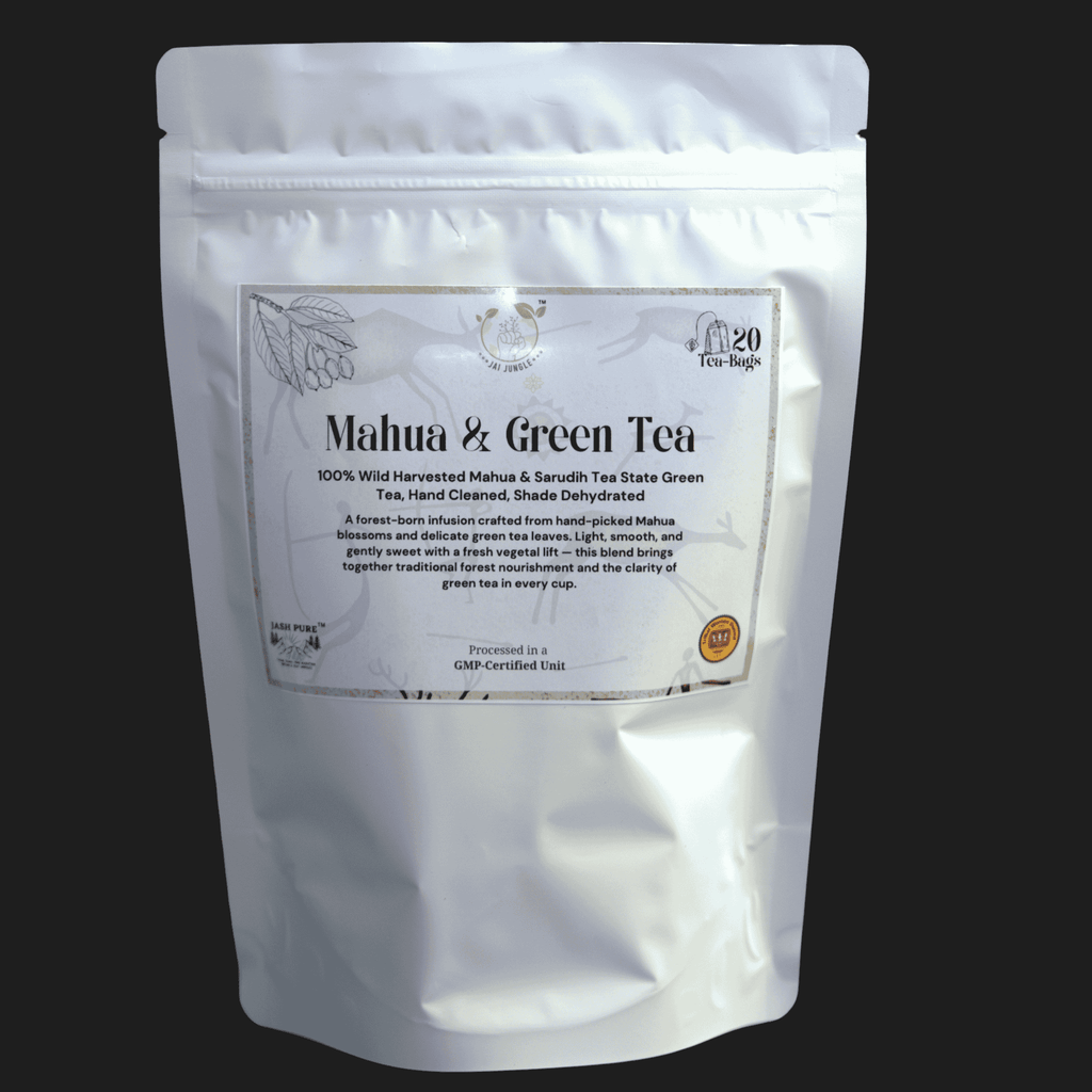 Mahua Green Tea • Green Tea with Mahua Flowers (20 Tea Bags)
