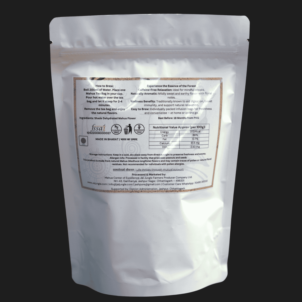 Mahua Infusion • Caffeine-Free Herbal Infusion of Forest Mahua Flowers (20 Tea Bags)