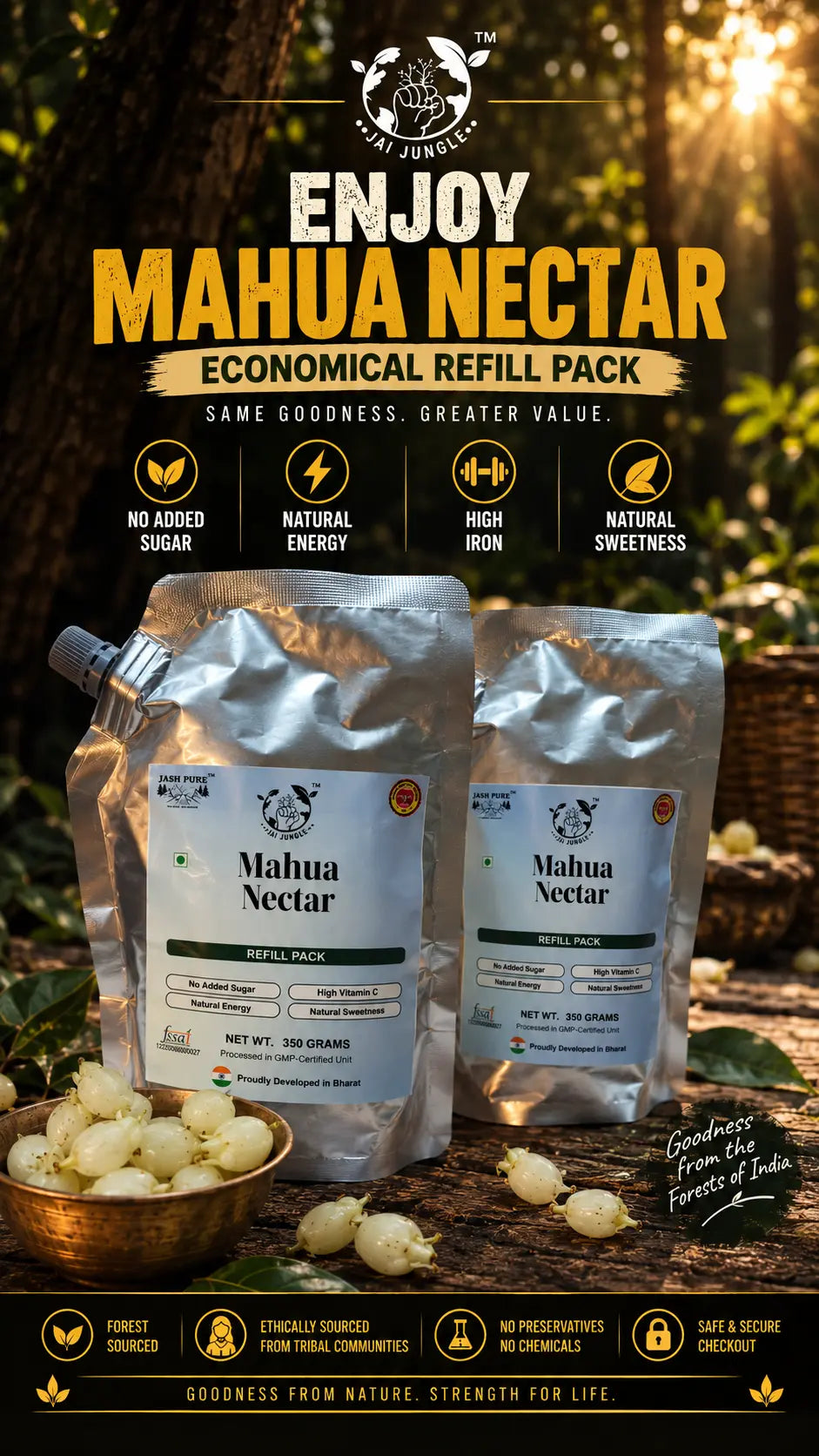 Mahua Nectar | Natural Energy & Stamina Concentrate | 350g
