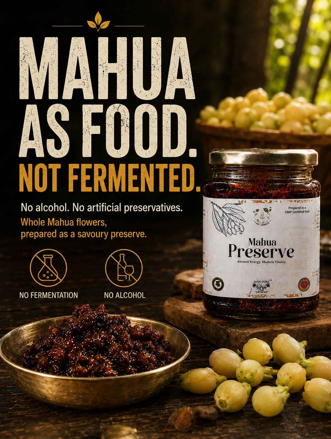 Mahua Preserve • Traditional Mahua Preserve from Forest Flowers