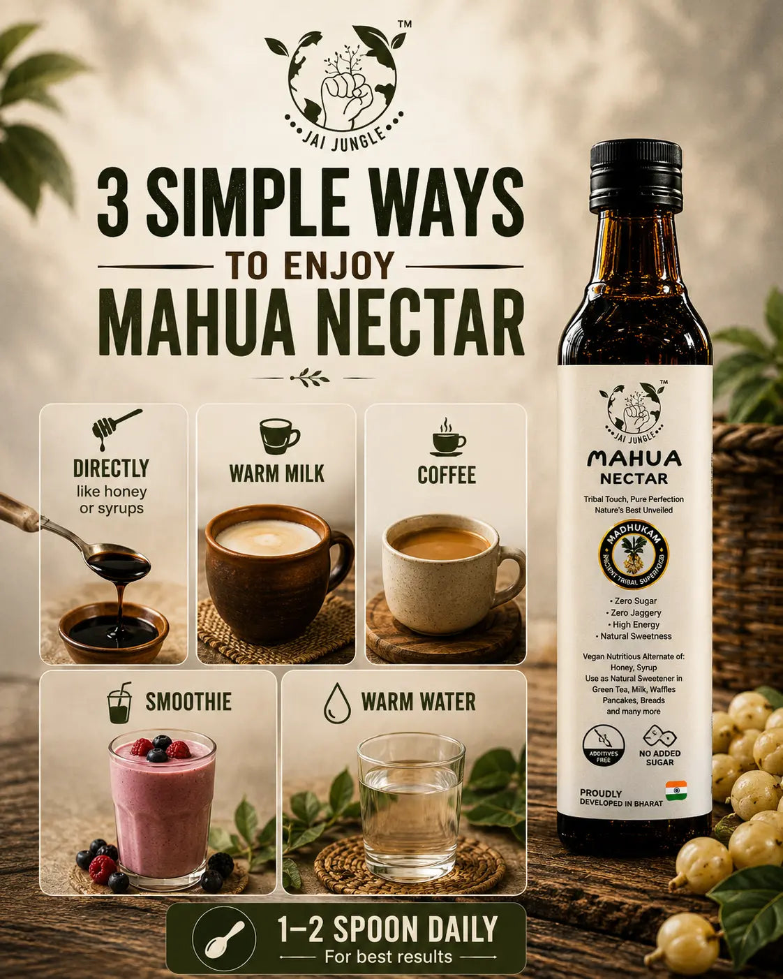 Mahua Nectar | Natural Energy & Stamina Concentrate | 350g