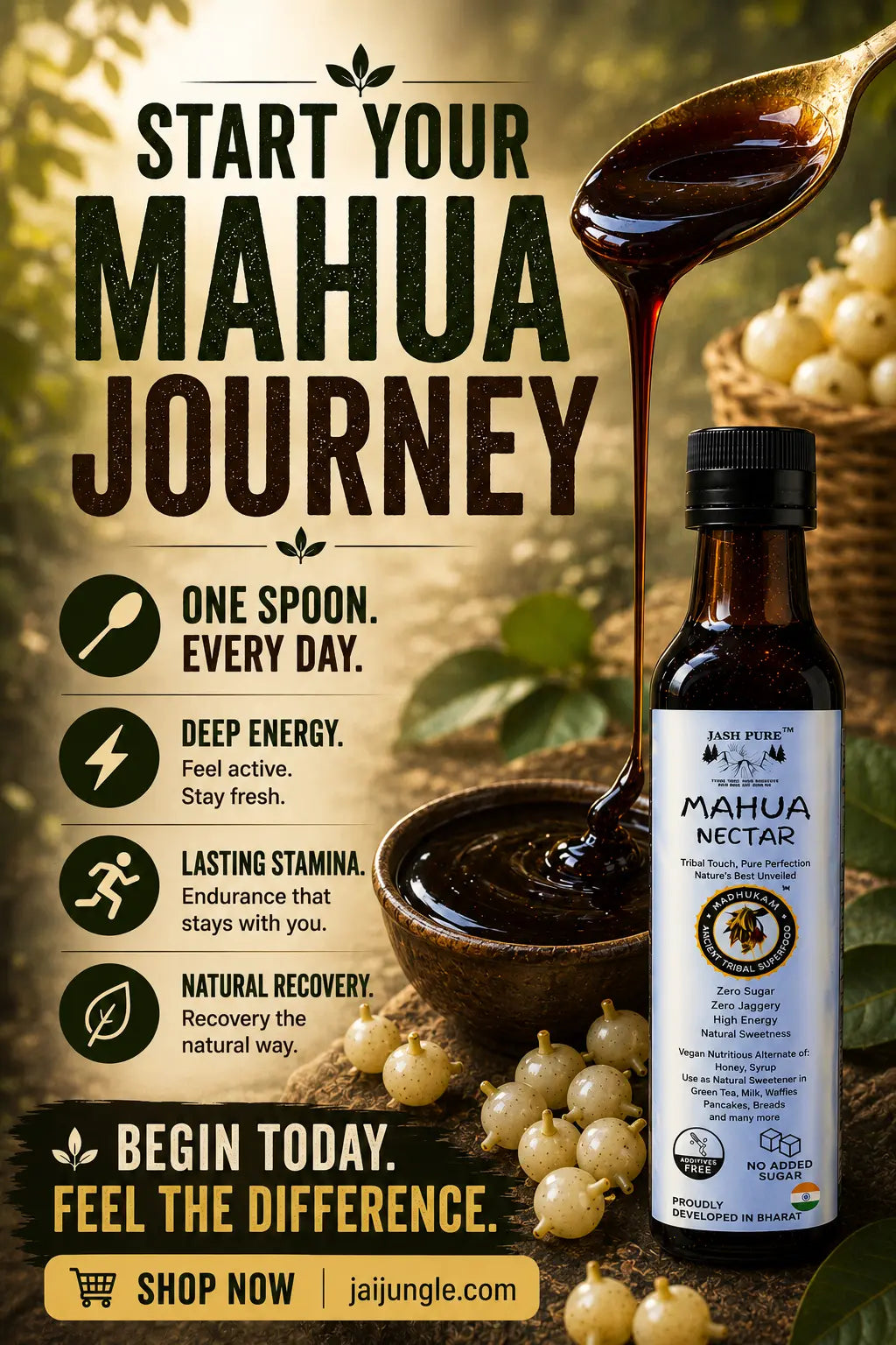Mahua Nectar | Natural Energy & Stamina Concentrate | 350g