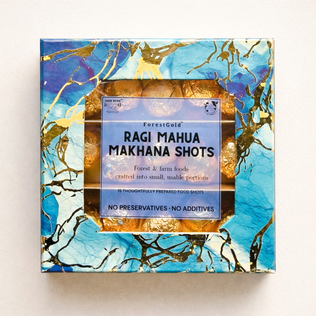 ForestGold Ragi Mahua Makhana Shots – traditional energy food shots made with ragi, forest Mahua and makhana