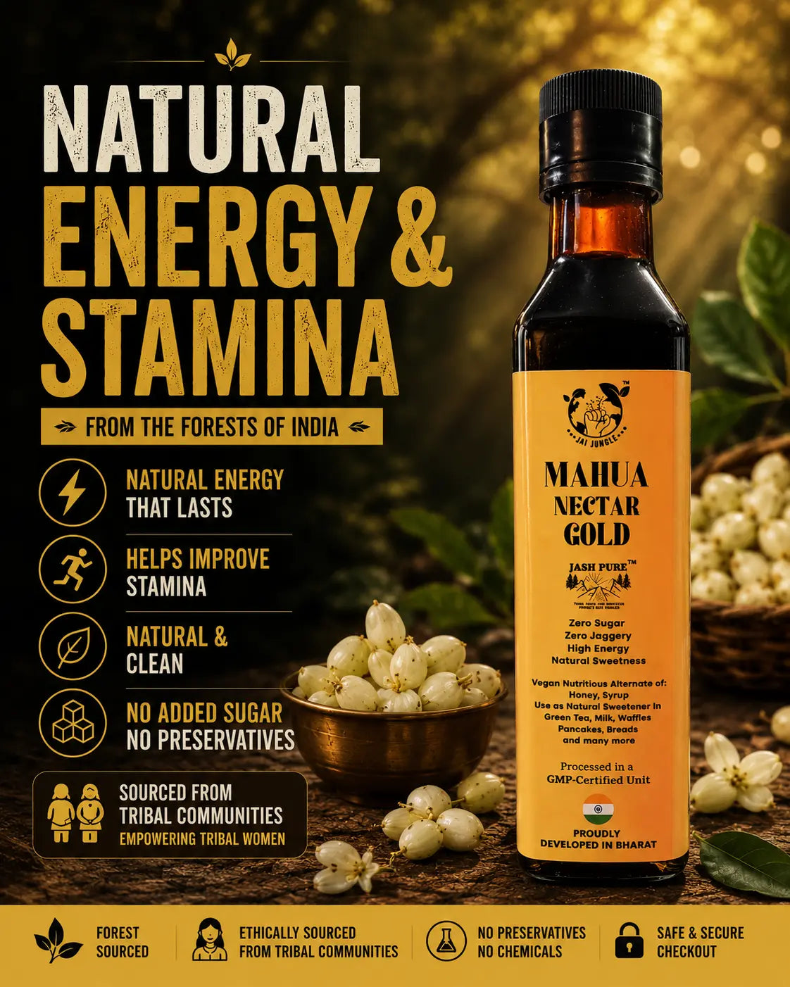Mahua Nectar Gold • Premium Concentrated Forest Energy