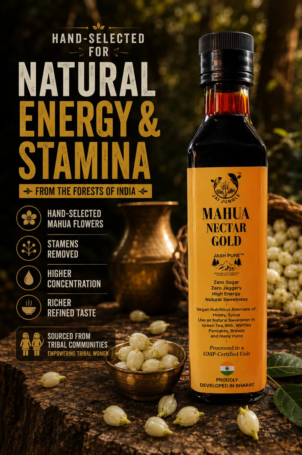 Mahua Nectar Gold • Premium Concentrated Forest Energy