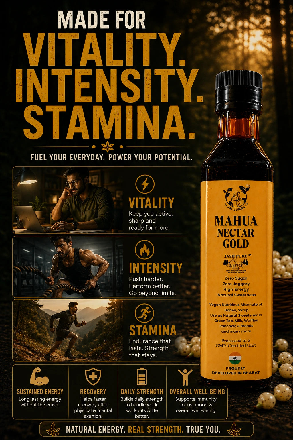 Mahua Nectar Gold • Premium Concentrated Forest Energy