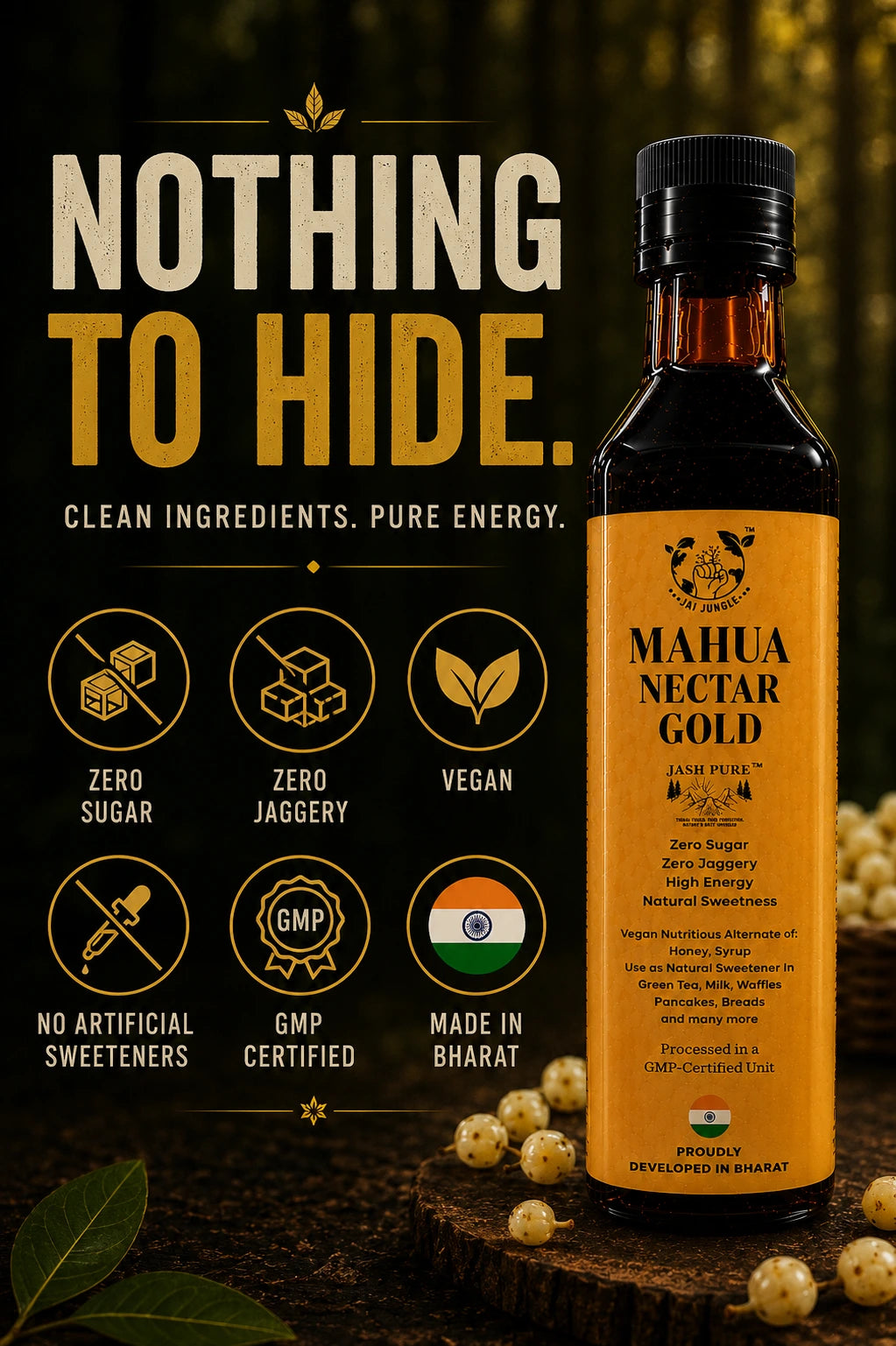 Mahua Nectar Gold • Premium Concentrated Forest Energy