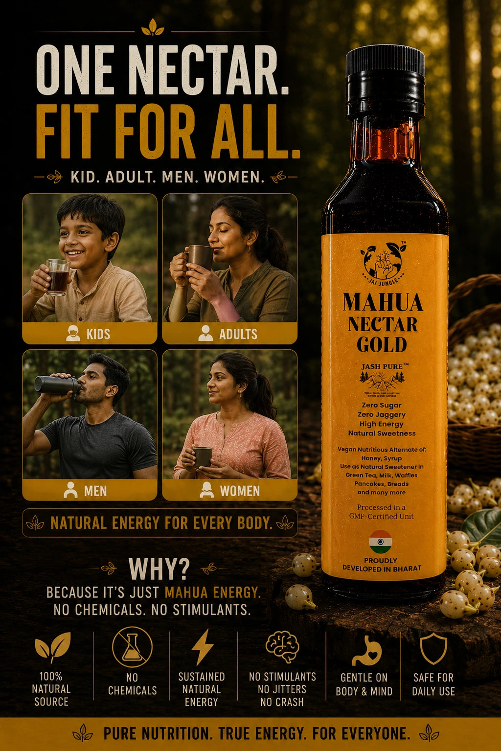 Mahua Nectar Gold • Premium Concentrated Forest Energy