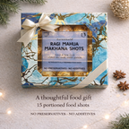 ForestGold Ragi Mahua Makhana Shots as a thoughtful food gift with 15 portioned food shots and no preservatives