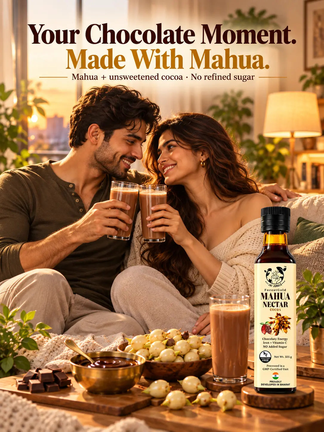 Mahua Nectar Cocoa • Iron-Rich Chocolate Milk Syrup