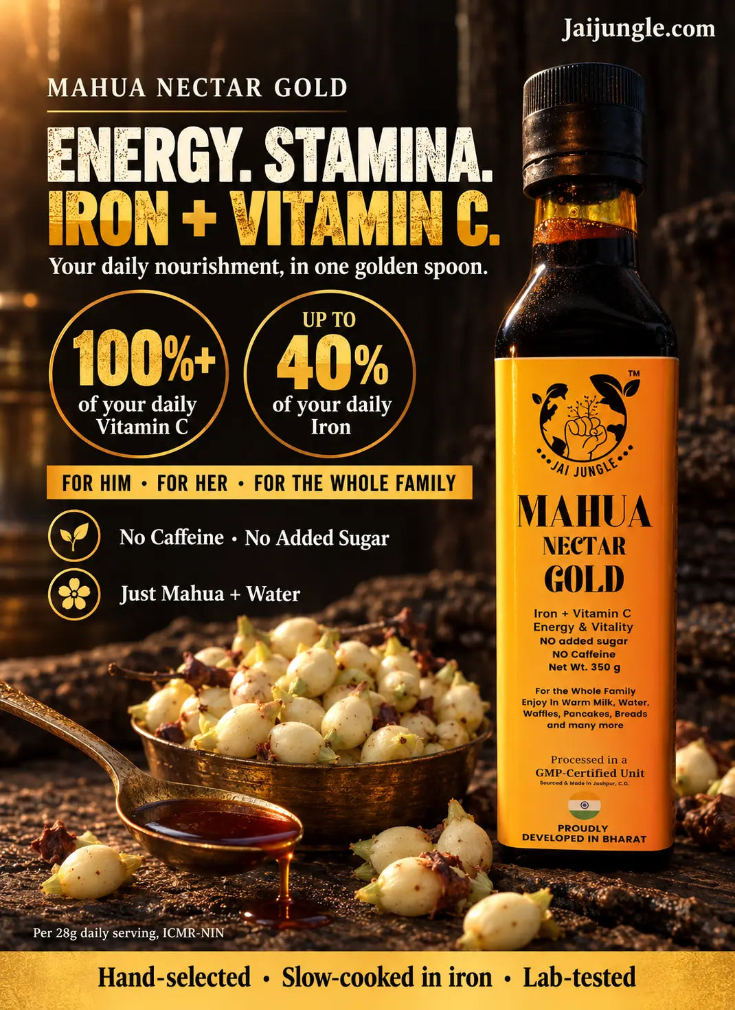 Mahua Nectar Gold • Premium Concentrated Forest Energy