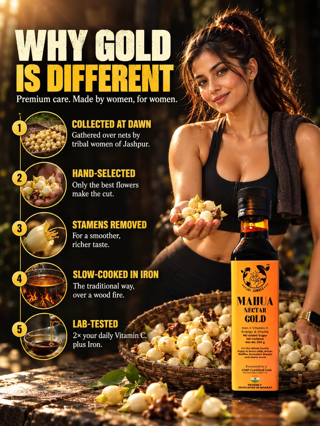 Mahua Nectar Gold • Premium Concentrated Forest Energy