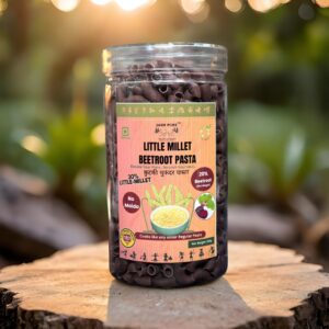 Little Millet Beetroot Pasta Jar – 30% Kutki + 20% Beetroot, No Maida Healthy Pasta by Jai Jungle