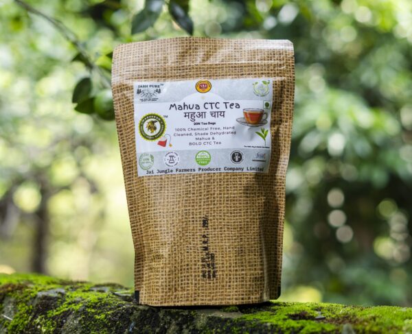 Mahua CTC Tea Bags – Sugar-Free Herbal Black Tea Pack of 20 | Jai Jungle tribal handcrafted tea