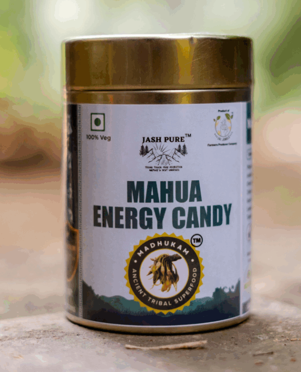 Mahua Energy Pachak in sustainable tin container – tangy herbal digestive handcrafted by tribal women