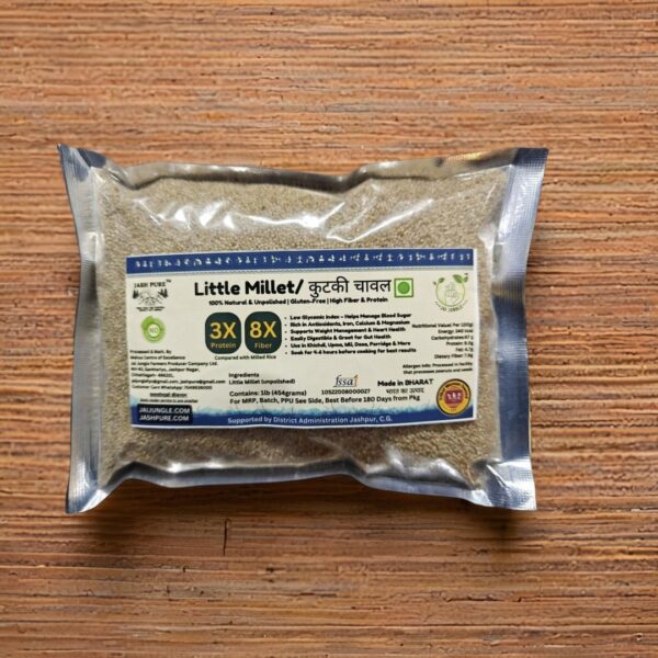Little Millet (Kutki, Samai, Sama) – Gluten-Free Millet from Jai Jungle (1 lb Pack)