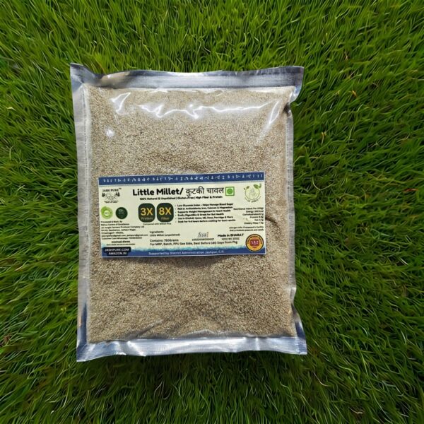 Little Millet (Kutki, Samai, Sama) – High Fiber Gluten-Free Grain by Jai Jungle (750g Pack)