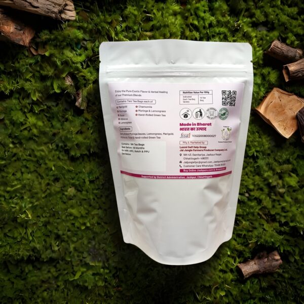 Back of Premium Series Gift Pack – Jai Jungle Herbal & Green Tea Collection