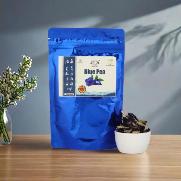 Blue Pea Loose Buds – Jai Jungle Shade-Dehydrated Butterfly Pea Flowers, Front Packaging