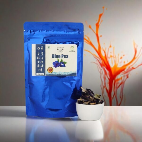 Blue Pea Loose Buds – Jai Jungle Shade-Dehydrated Butterfly Pea Flowers, Front Packaging