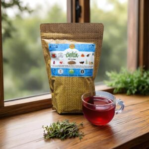 Detox Herbal Tea Blend Pack with Brewed Cup – Jai Jungle Herbal Infusion
